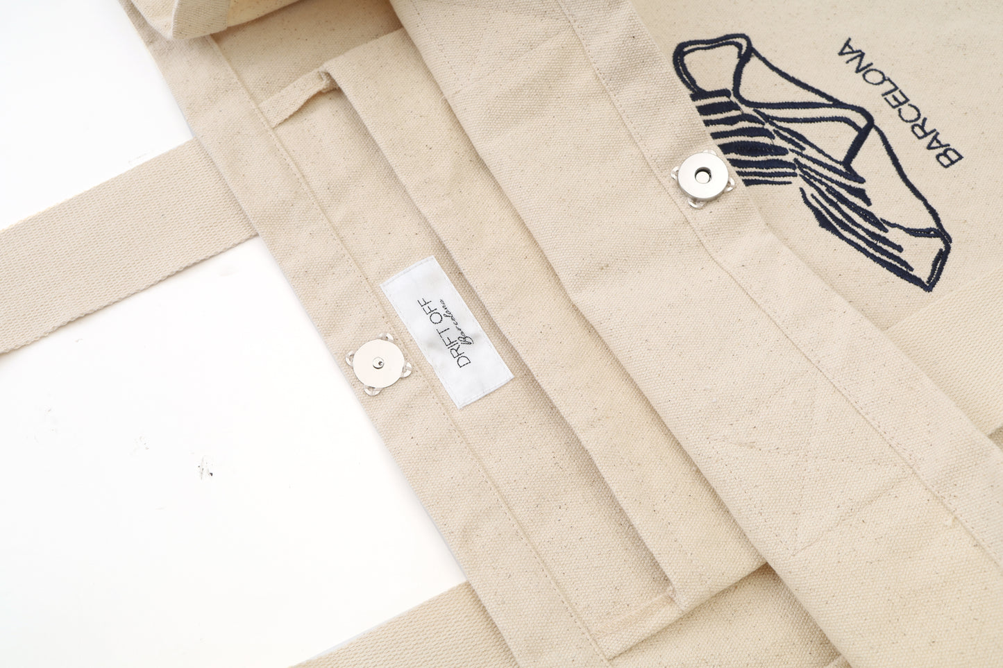 Bolso de playa con bordado Azul marino