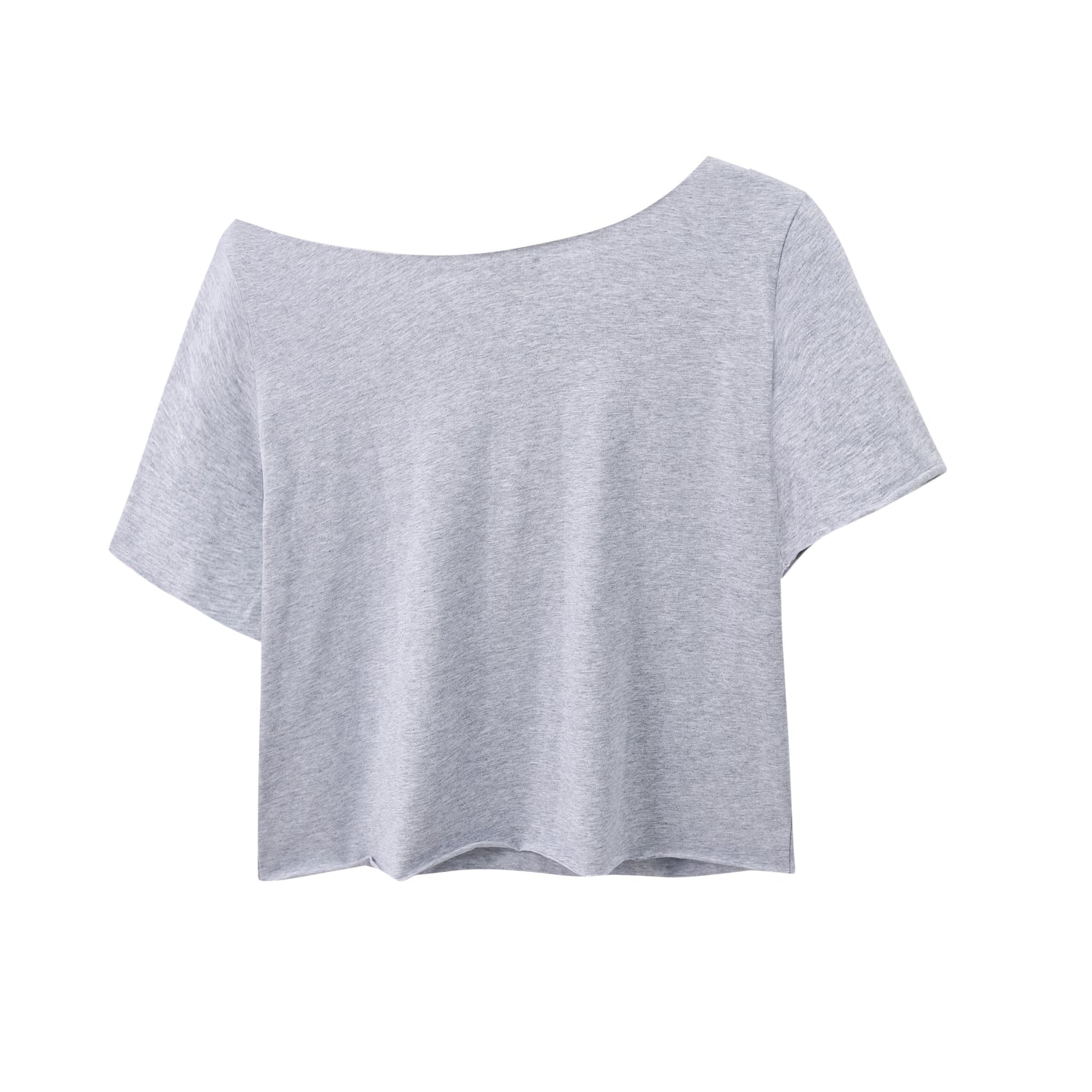 Top de bikini con hombros descubiertos en Gris