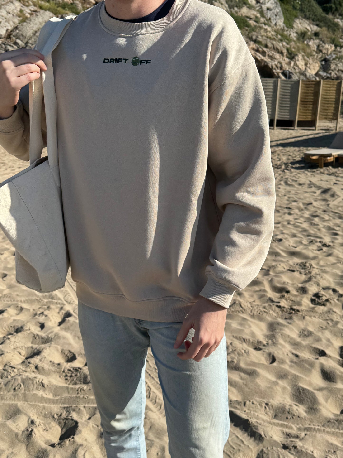 Sudadera Churro y Tenis en Beige