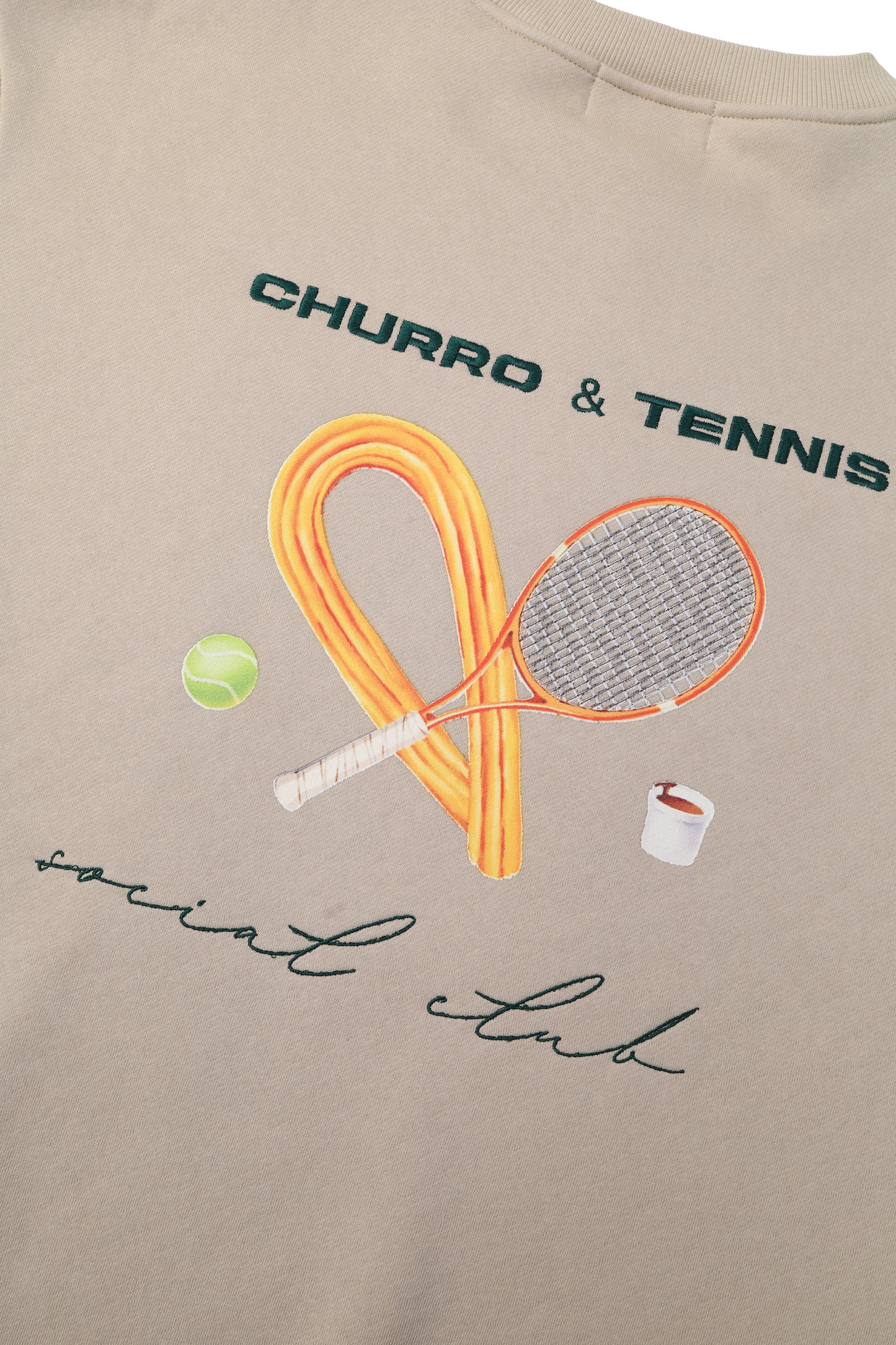 Sudadera Churro y Tenis en Beige