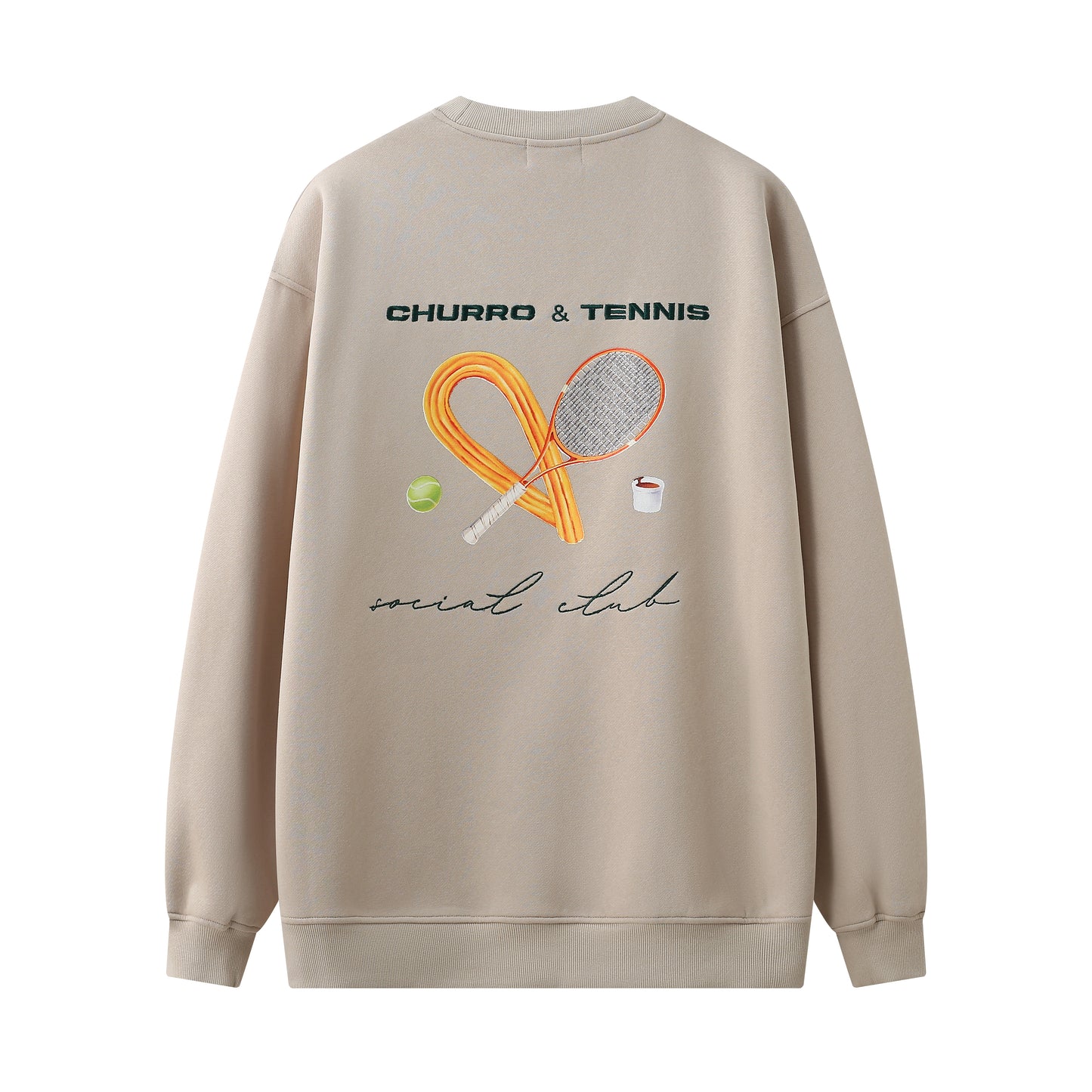 Sudadera Churro y Tenis en Beige