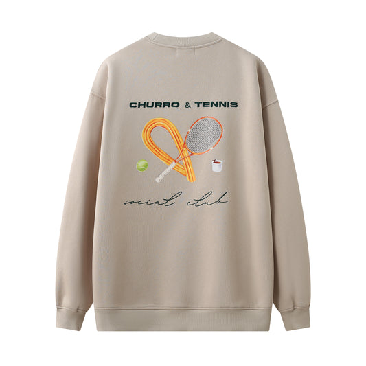 Sudadera Churro y Tenis en Beige