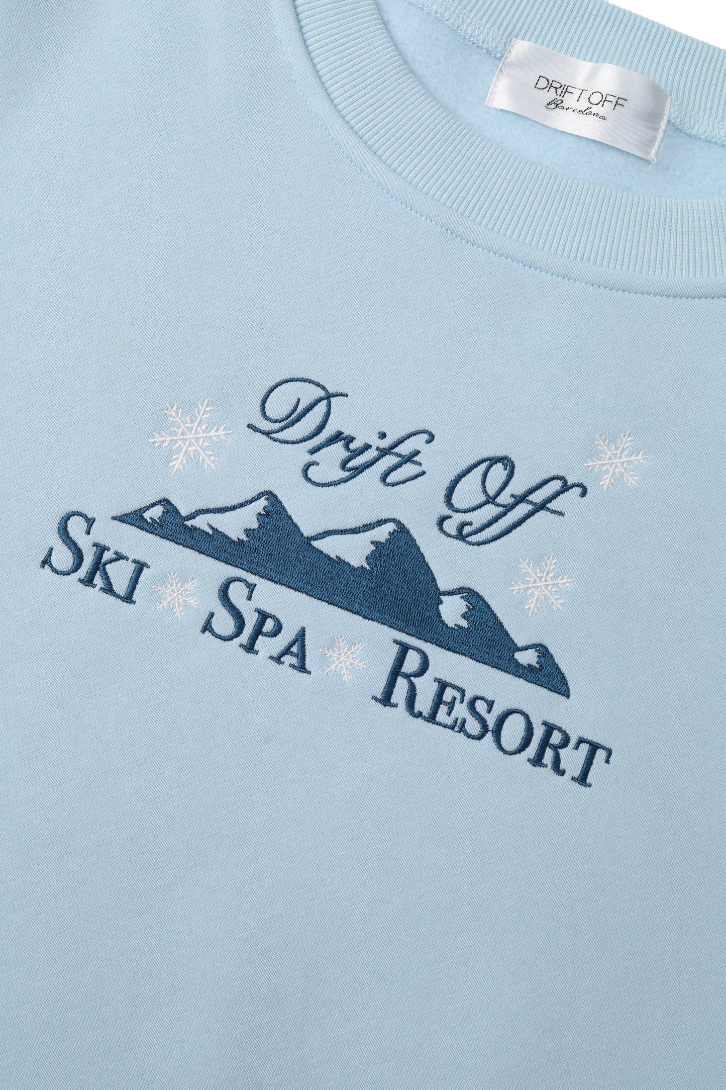 Sudadera Ski Spa Resort en color Azul Cielo