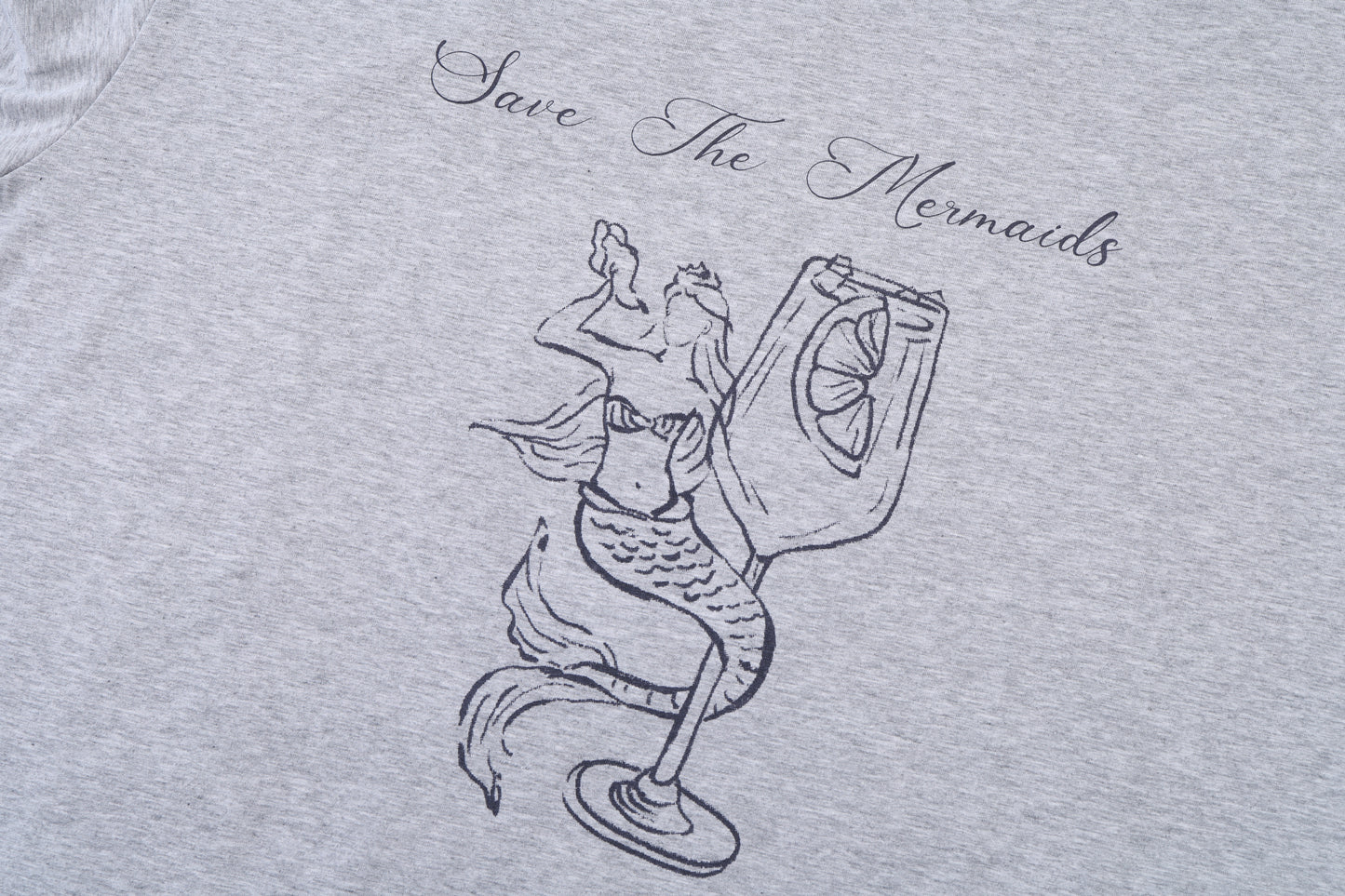 Top de bikini con hombros descubiertos "Mermaid" en Gris