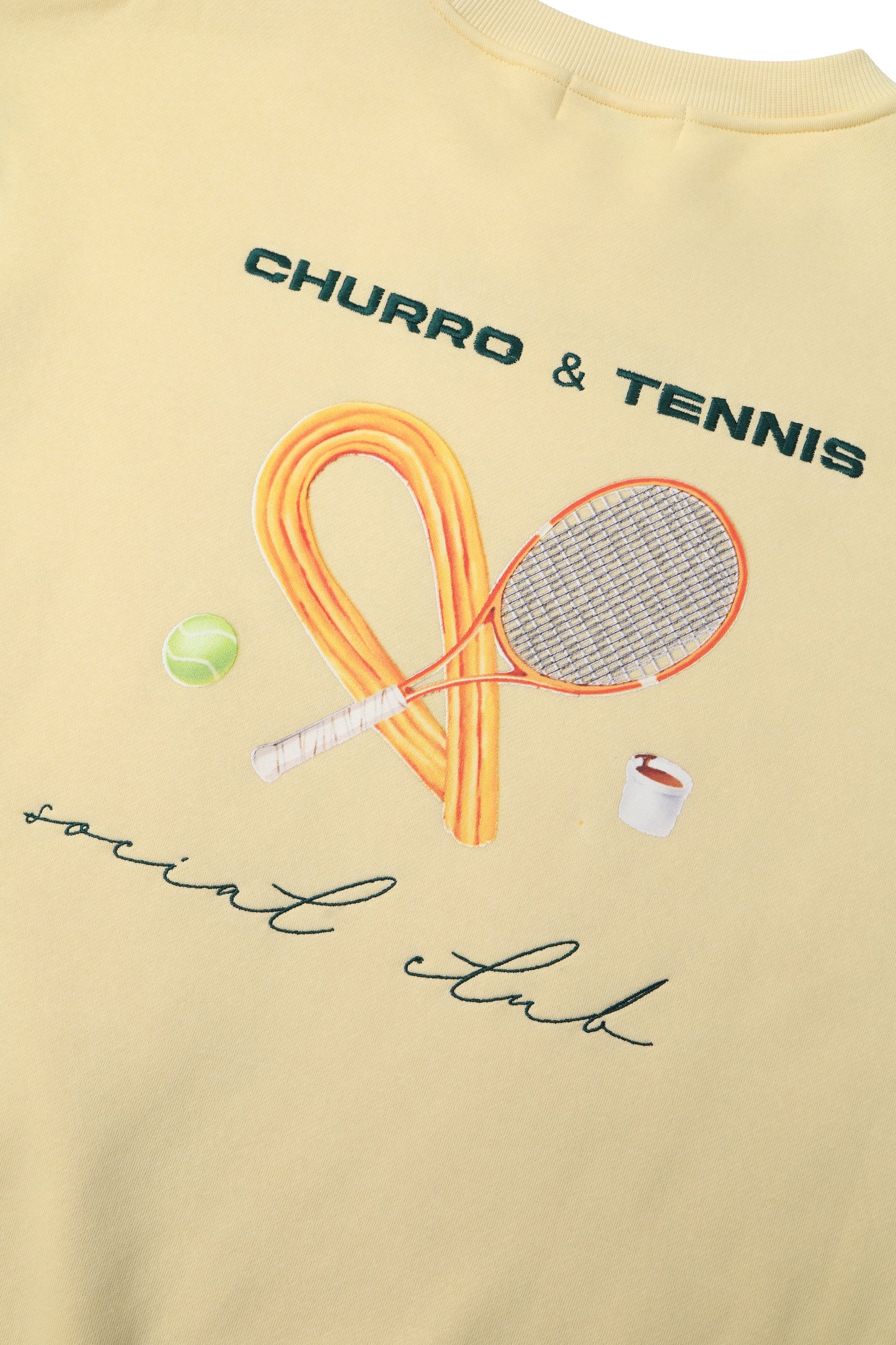 Sudadera Churro y Tenis en color Mantequilla